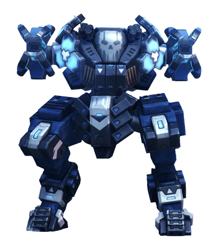 Le robot de type Tank Aegis du jeu Mech Arena.