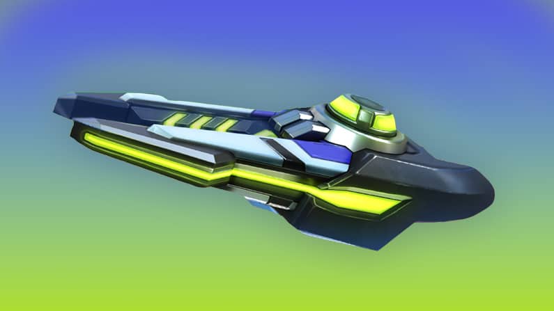 Image de la nouvelle arme de Mech Arena. Le Suppressor 10.