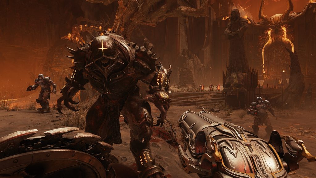Un monstre du jeu Doom the dark ages