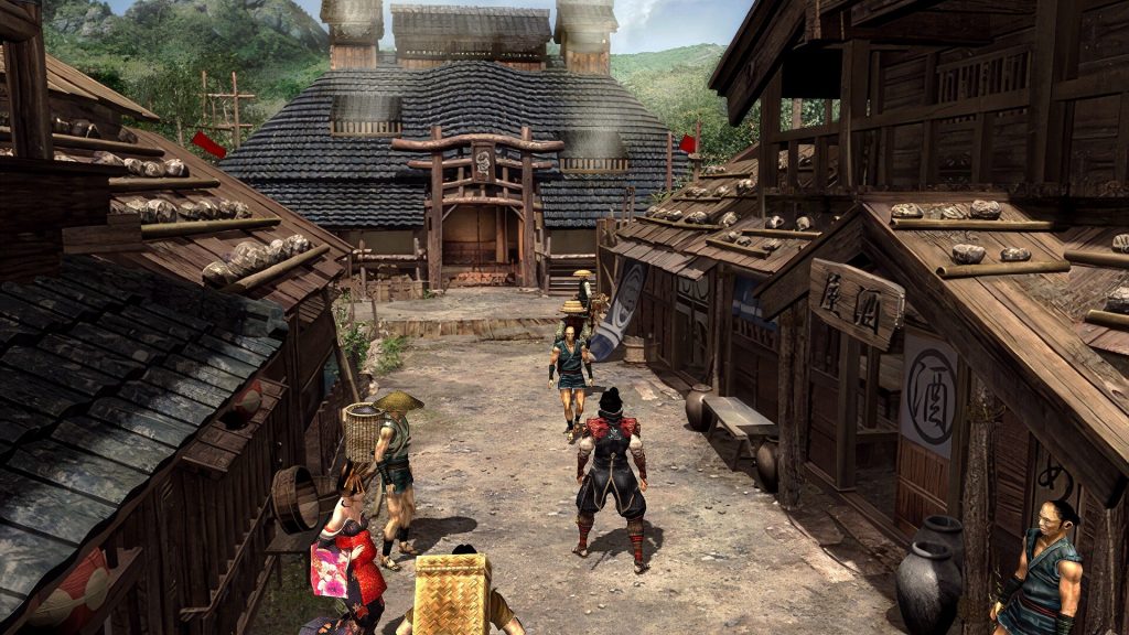 Un décor japonais ancestral donne le ton d’Onimusha 2.