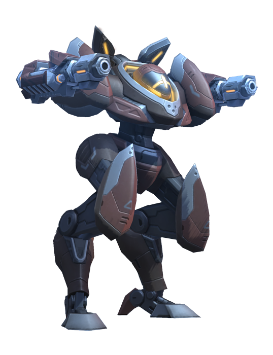 Le design robuste et élancé du Mech Volti.