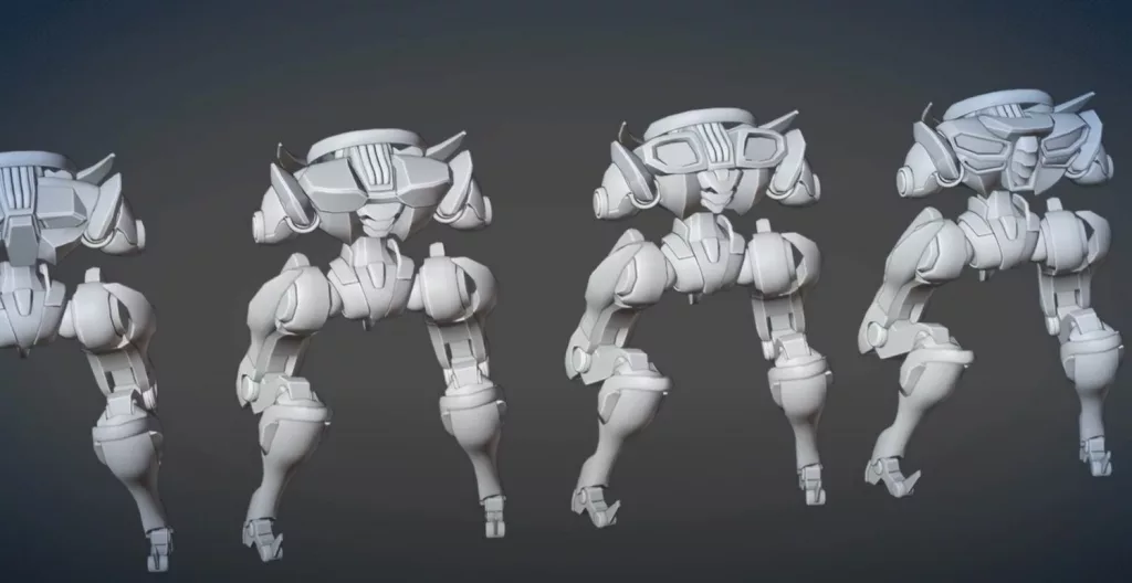 Le rendu 3 dimension du prochain Mecha de Mech Arena Knife