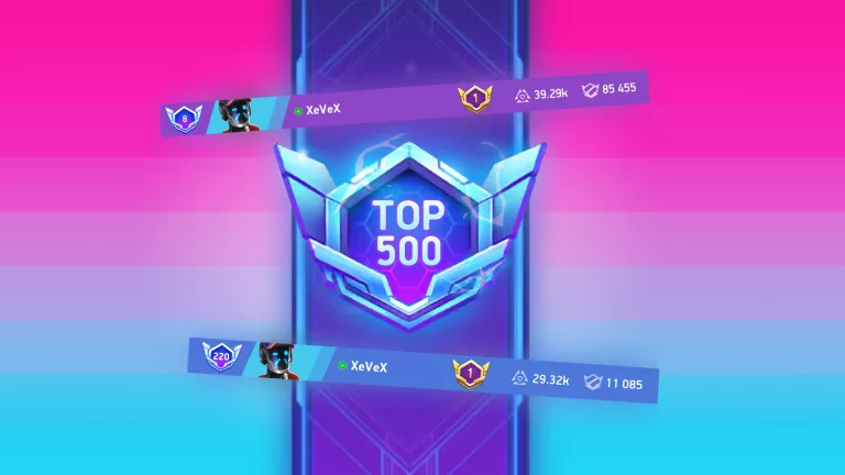 La saison numéro 55 de Xevex dans Mech Arena dans le top 500.